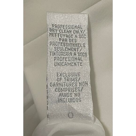 Theia Gilded Embroidered Sheath Cocktail Dress White & Gold Size 6 Event - Picture 10 of 11